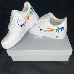 nike air force 1 paint drip